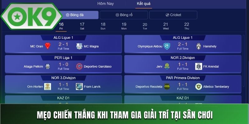 Mẹo chiến thắng khi tham gia giải trí tại sân chơi